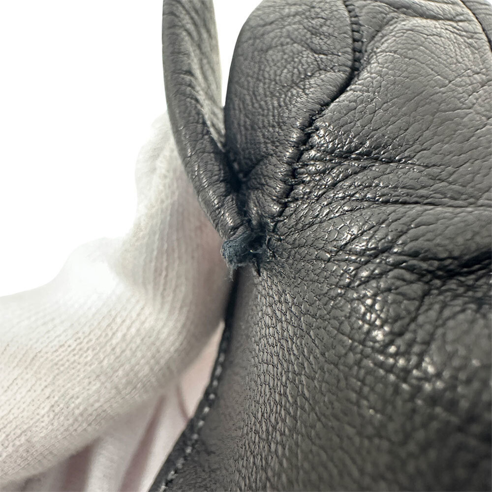 Gucci women's leather gloves with horsebit detail, black. - Picture 5 of 7
